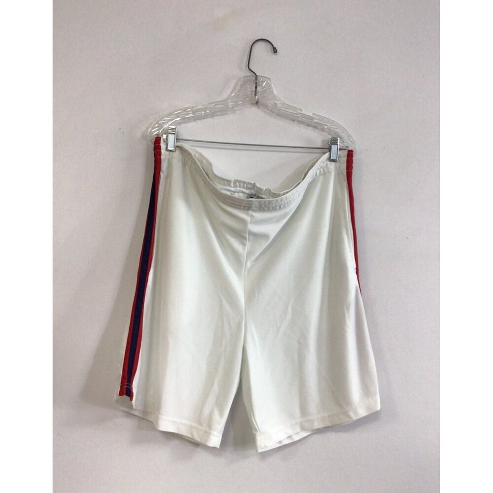 Vintage 90's Bugle Boy White Athletic Shorts Gym Training Mens Medium